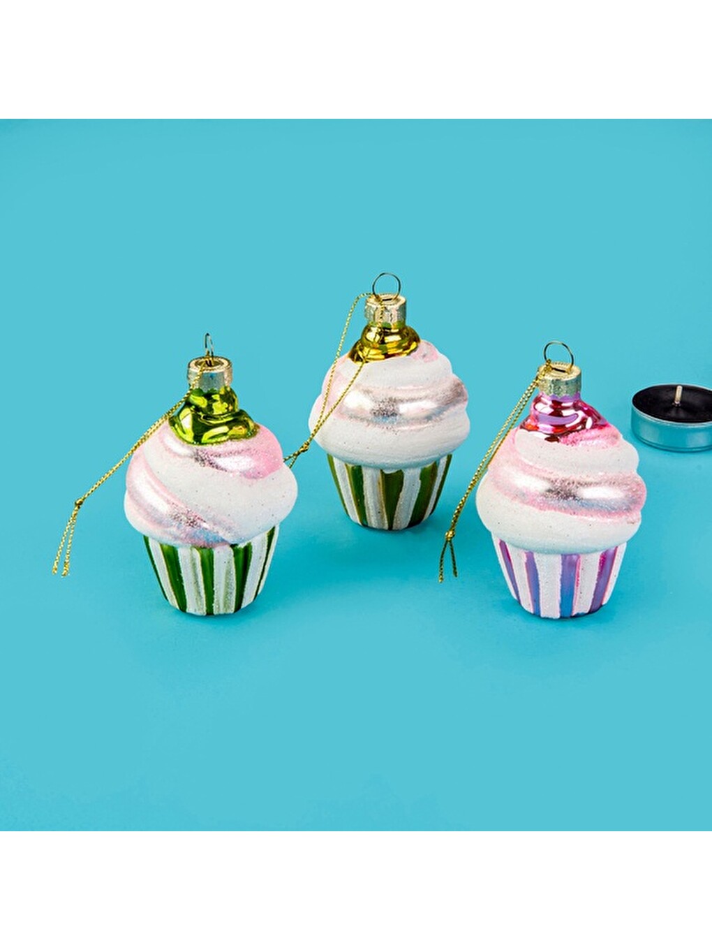 Karışık Cupcake Süs - Asorti - 7x9 cm-1