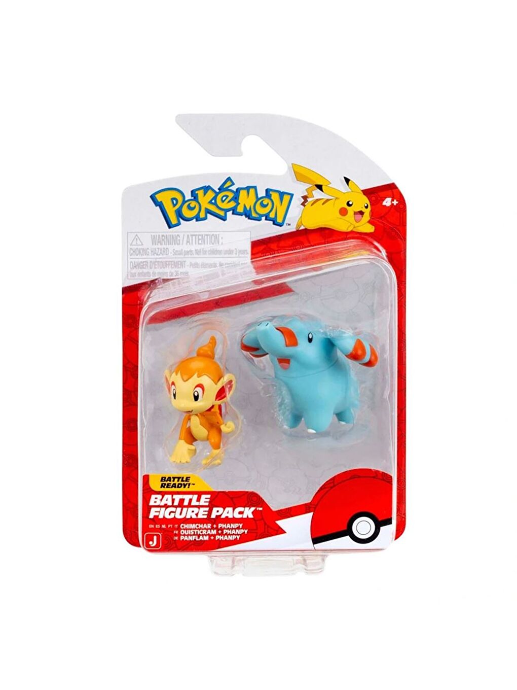Battle Figürler PKW4063 - Chimchar ve Phanpy-1