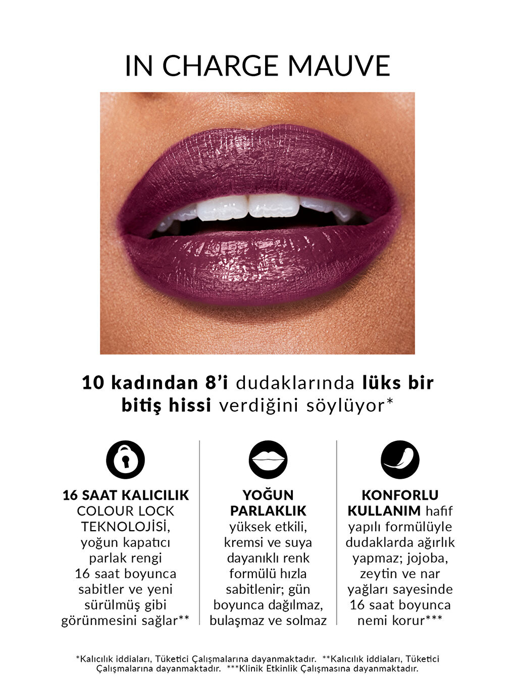 Power Stay Kremsi Vinyl Likit Ruj - In Charge Mauve-2