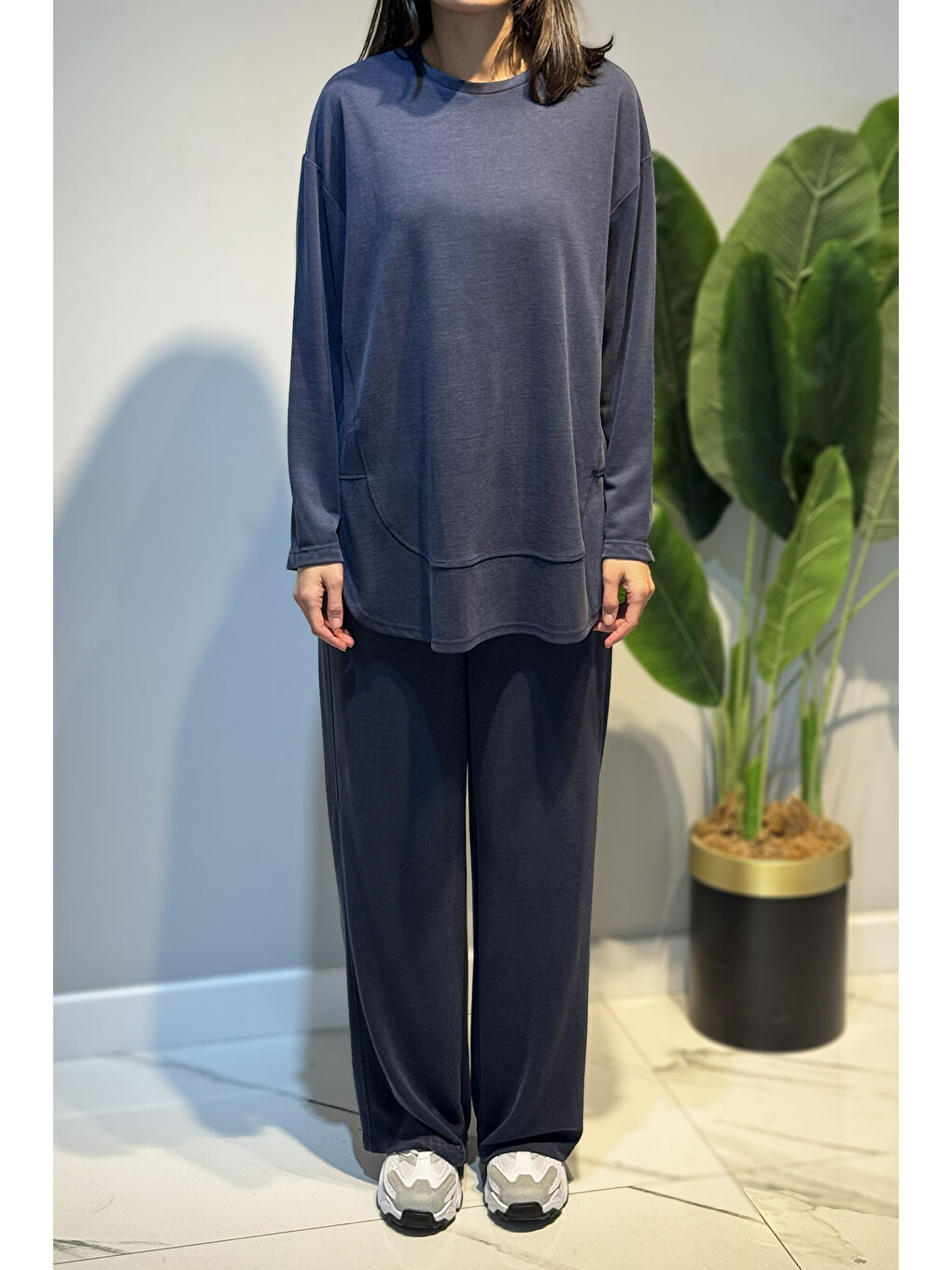 Tunik Pantolon Takım 3136 İndigo-1