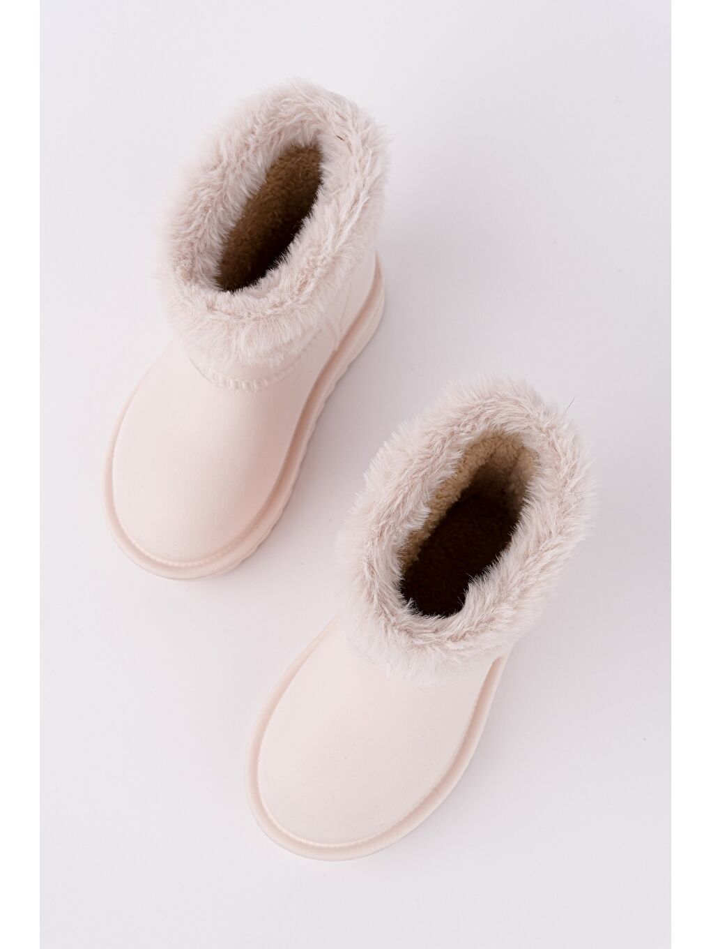 Bej FRİGUS Çocuk Kürklü Yağmur Ve Kar Botu-1