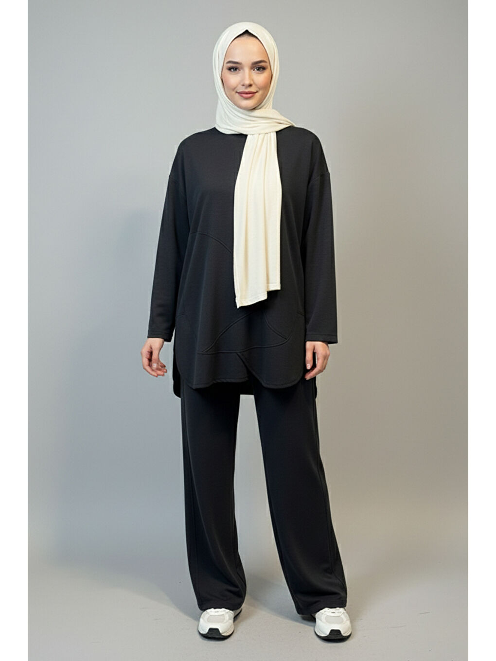 Tunik Pantolon Takım 3136 Antrasit