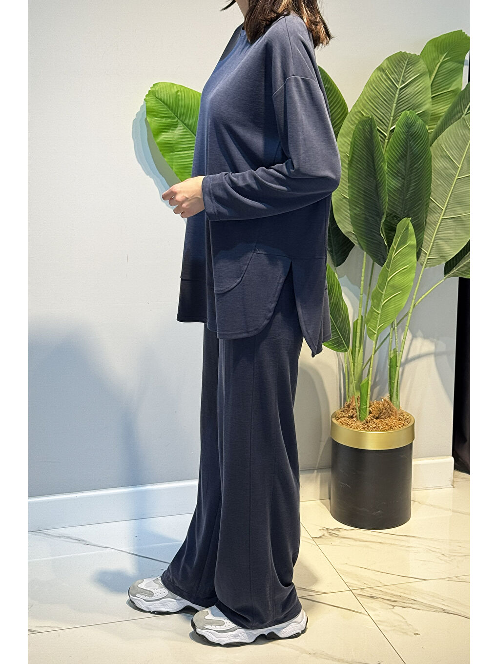Tunik Pantolon Takım 3136 İndigo-2