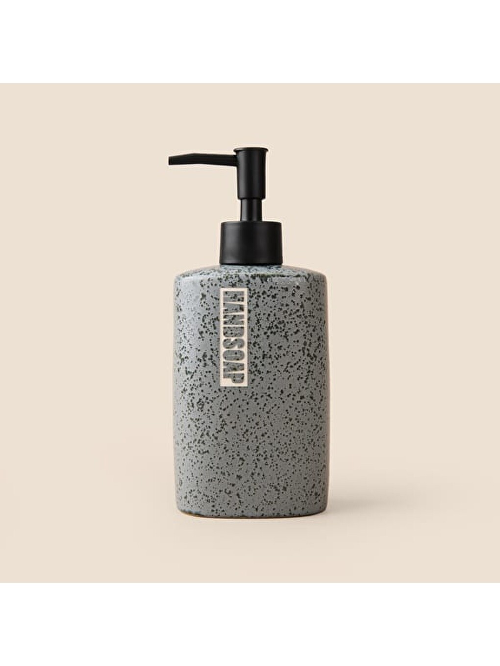 Gri Seramik Sıvı Sabunluk - Koyu Füme - 500 ml