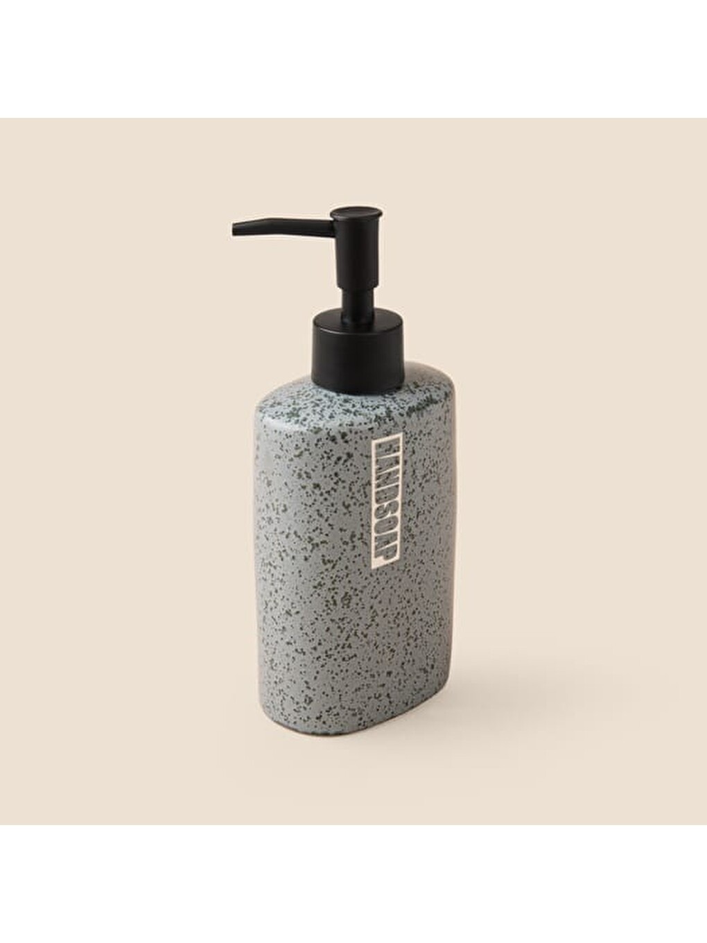 Gri Seramik Sıvı Sabunluk - Koyu Füme - 500 ml-1