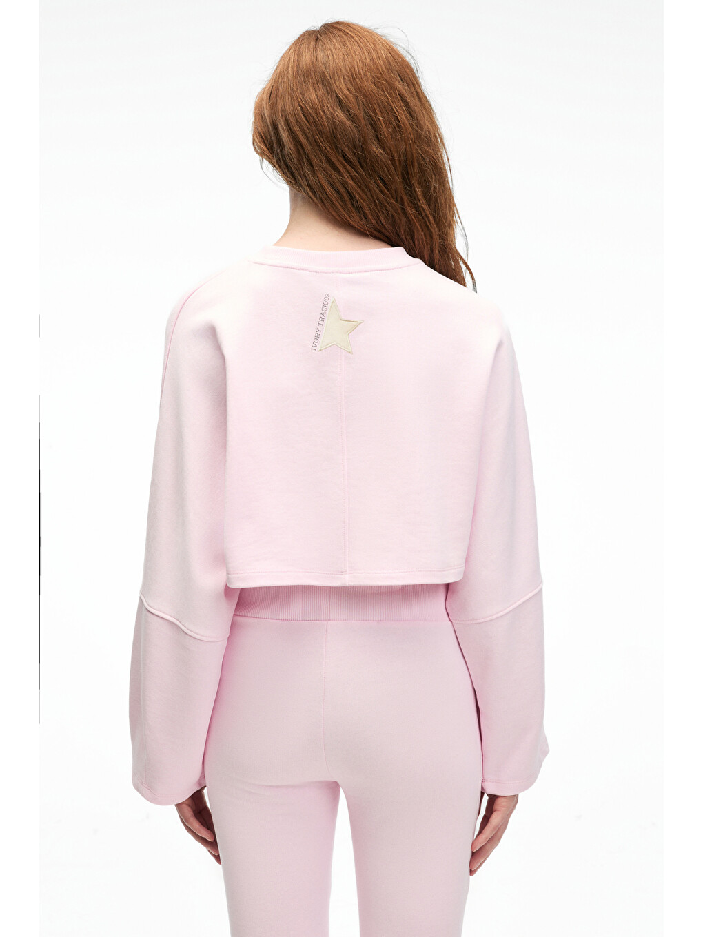 Davıra Kadın Pamuklu Baskı Ve Patch Detaylı Yanları Cepli Regular Pembe Eşofman Altı-4