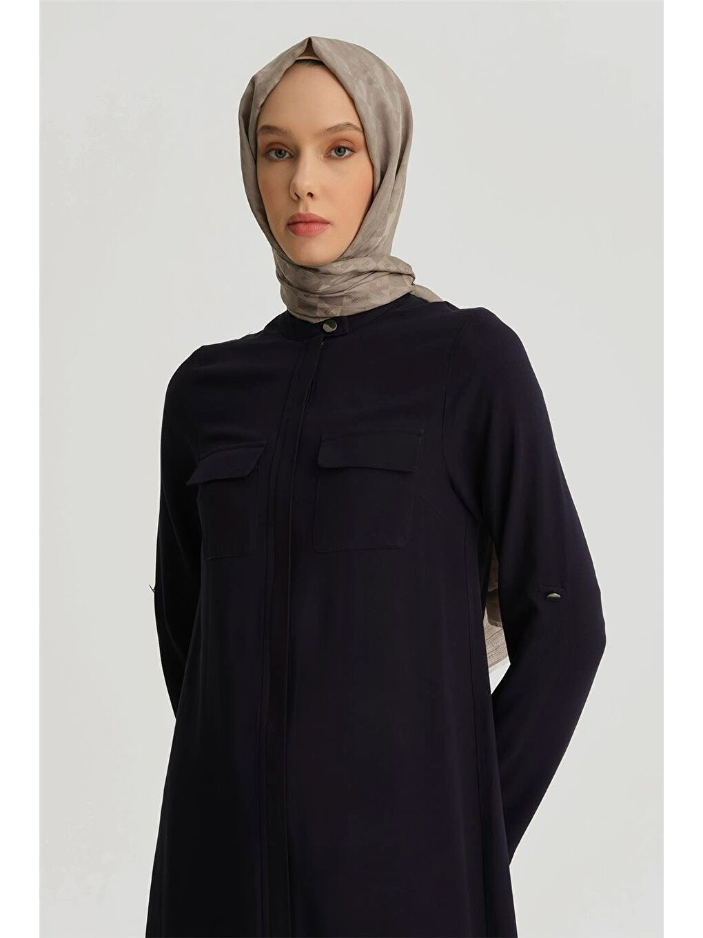 İki Cepli Tunik 25Yh4217 Lacivert-1