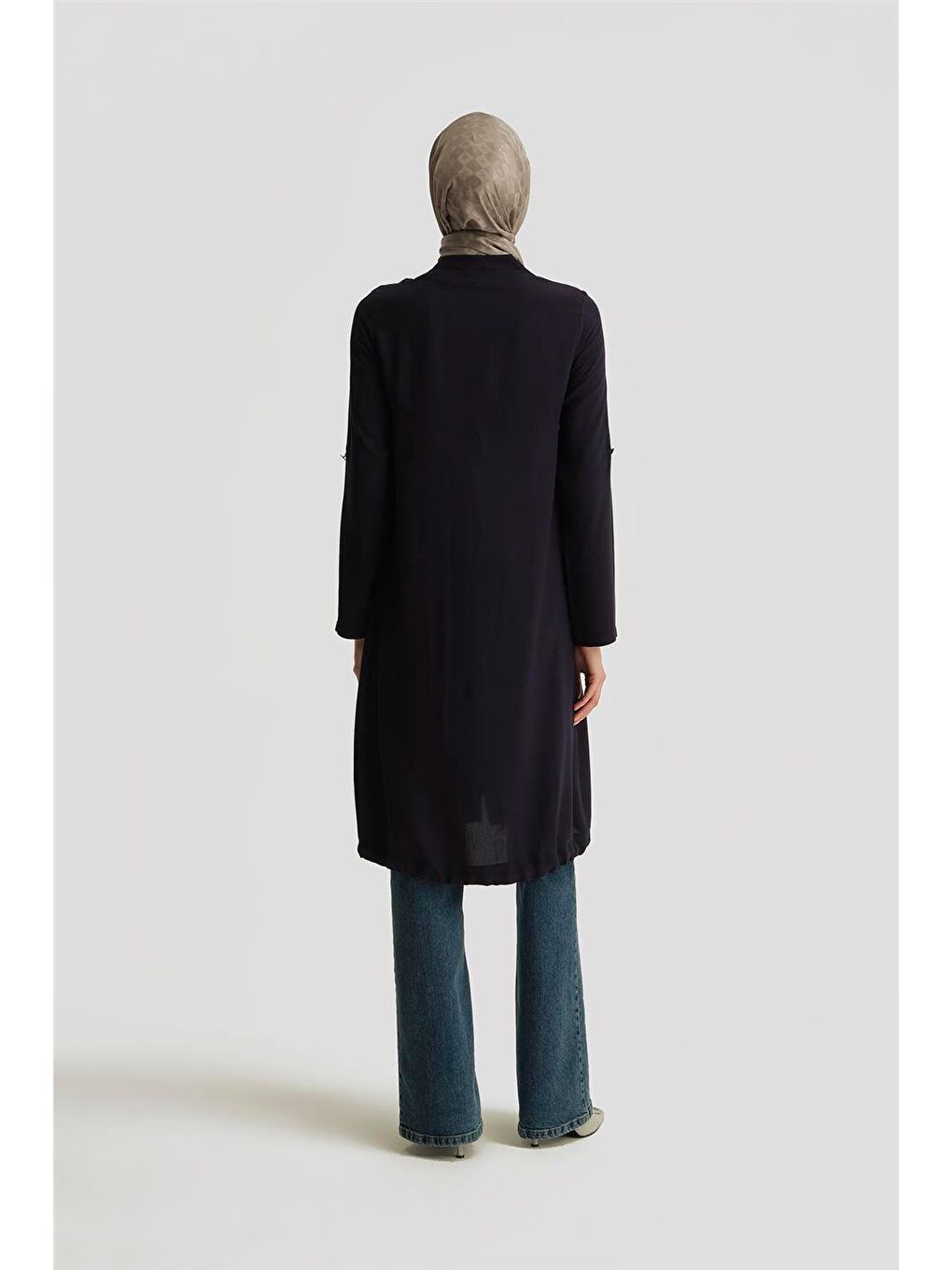 İki Cepli Tunik 25Yh4217 Lacivert-3