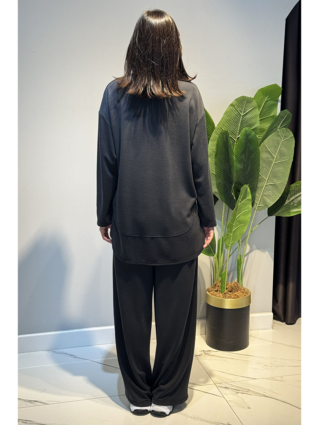 Tunik Pantolon Takım 3136 Antrasit-3