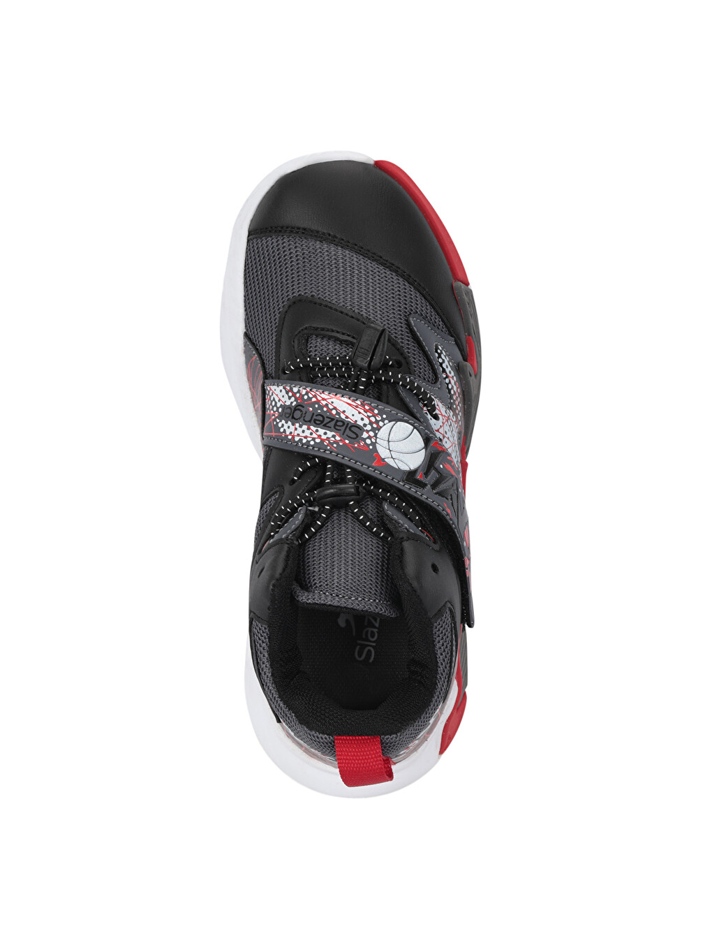 Knıght I Unisex Çocuk Cırt Cırtlı Siyah / Kırmızı Günlük Spor Ayakkabısı-4