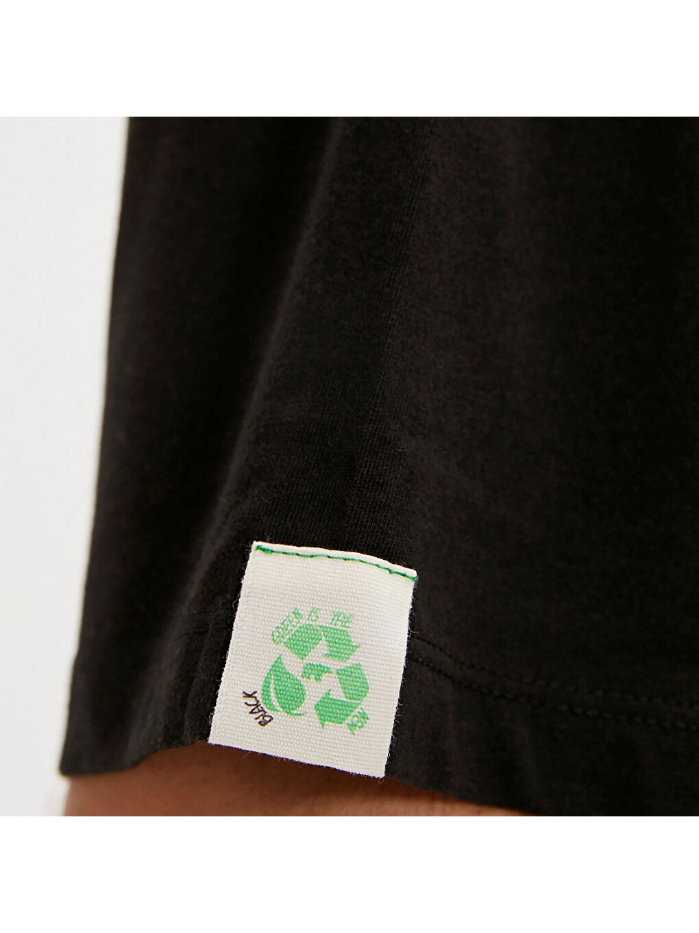 Re Planet Erkek Siyah Yuvarlak Yaka Tişört-3