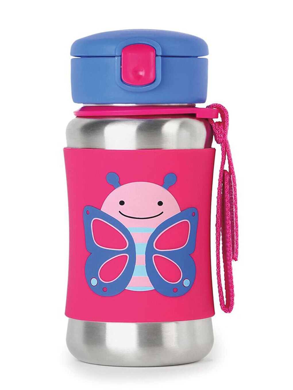 Zoo Paslanmaz Çelik Pipetli Suluk Kelebek