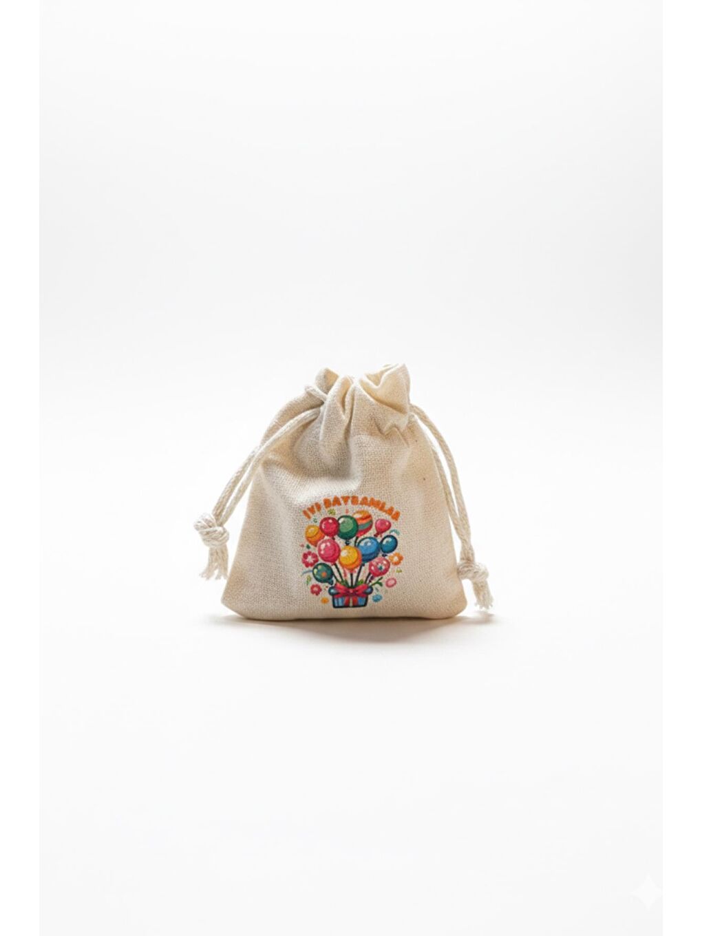 Ekru İçi Dolu Mini Bayram Kesesi 8x9cm (10ADET)-1