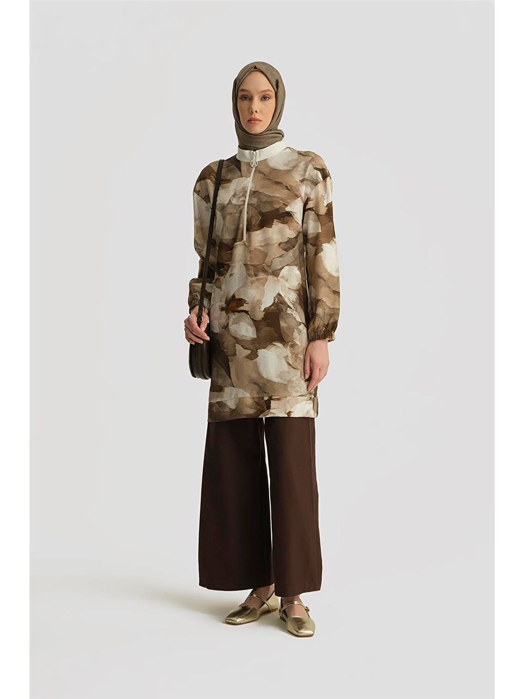 ARMİNE Trend Tunik 25Yt438 Kahverengi