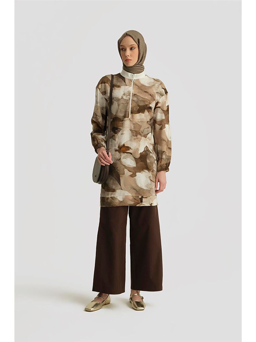 ARMİNE Trend Tunik 25Yt438 Kahverengi - 1