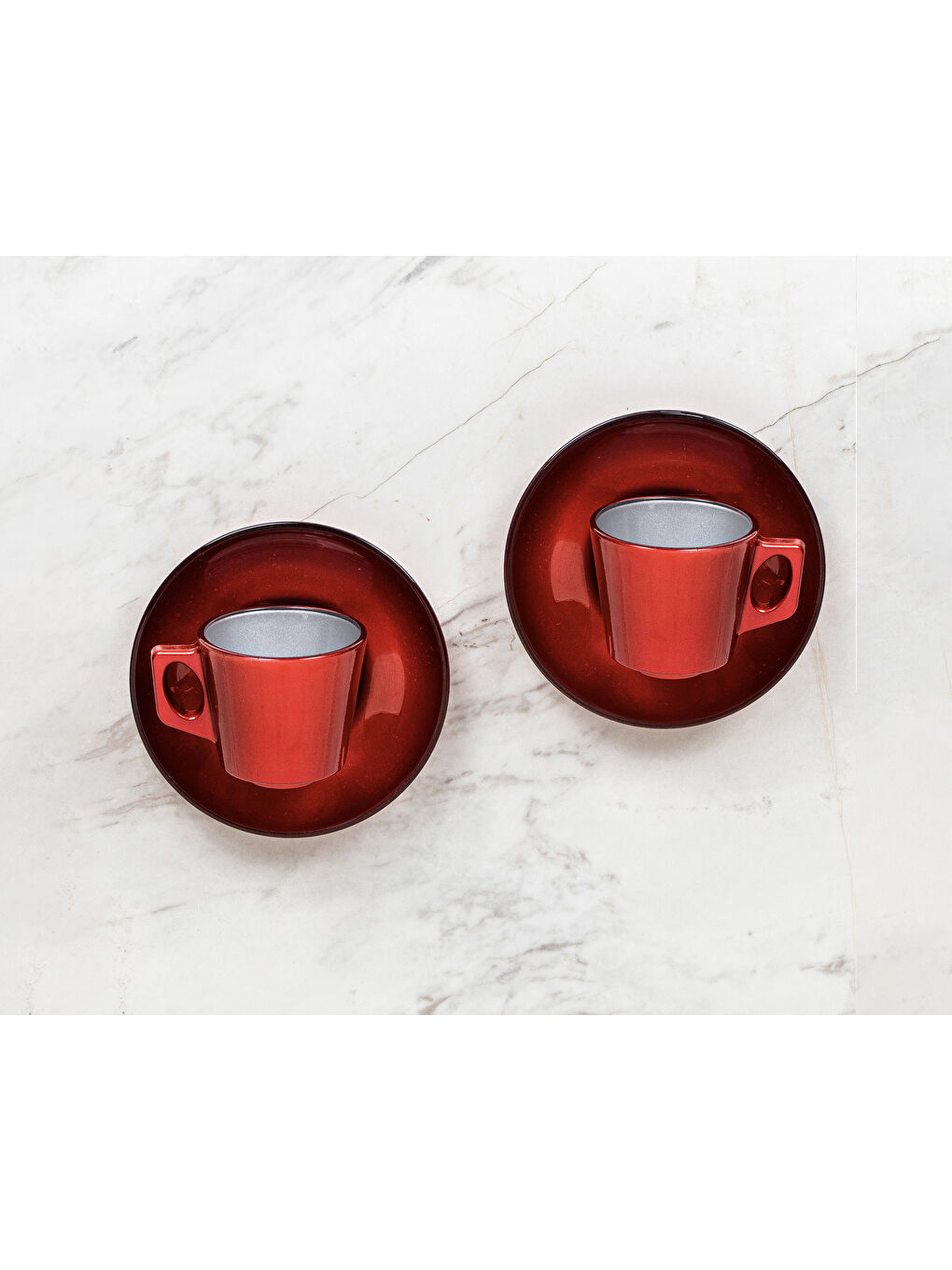 İkili Kırmızı Fincan Seti