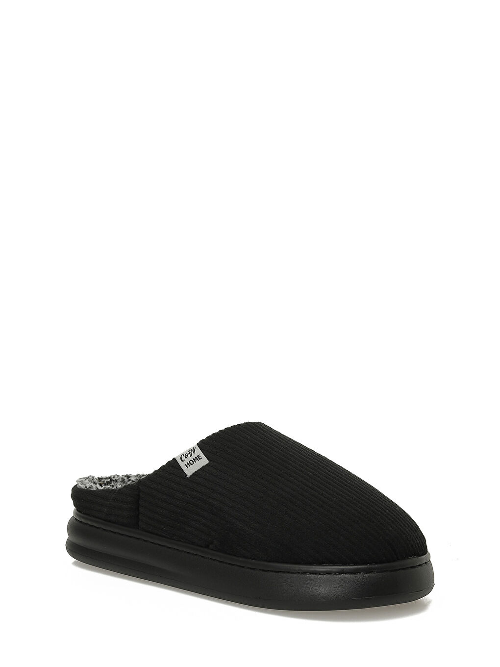 610045.M5PR Siyah Erkek Ev Terliği-1