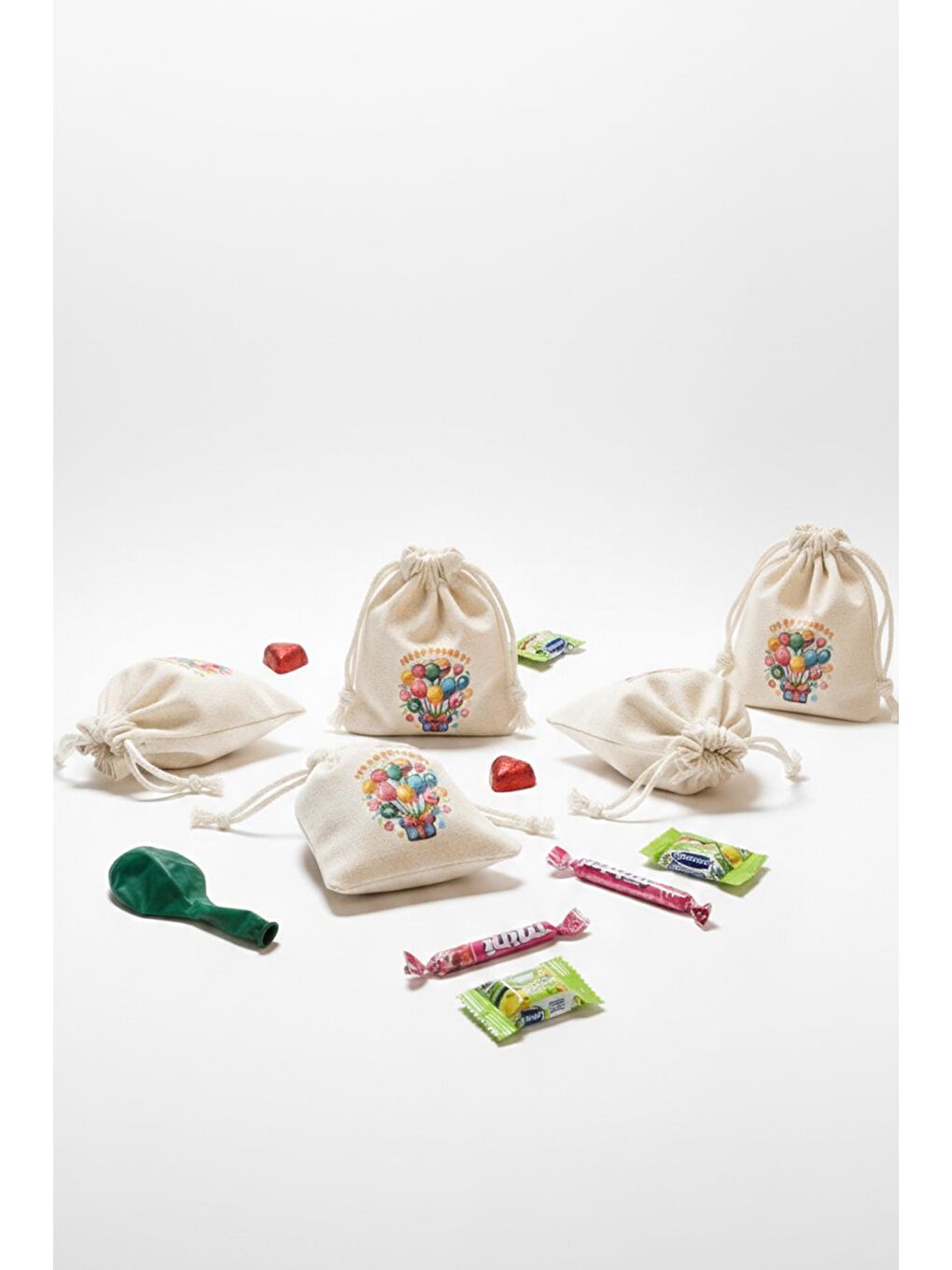 Ekru İçi Dolu Mini Bayram Kesesi 8x9cm (10ADET)-3