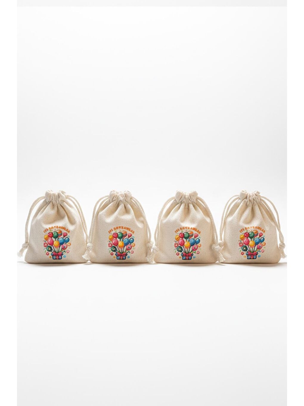 Ekru İçi Dolu Mini Bayram Kesesi 8x9cm (10ADET)-4