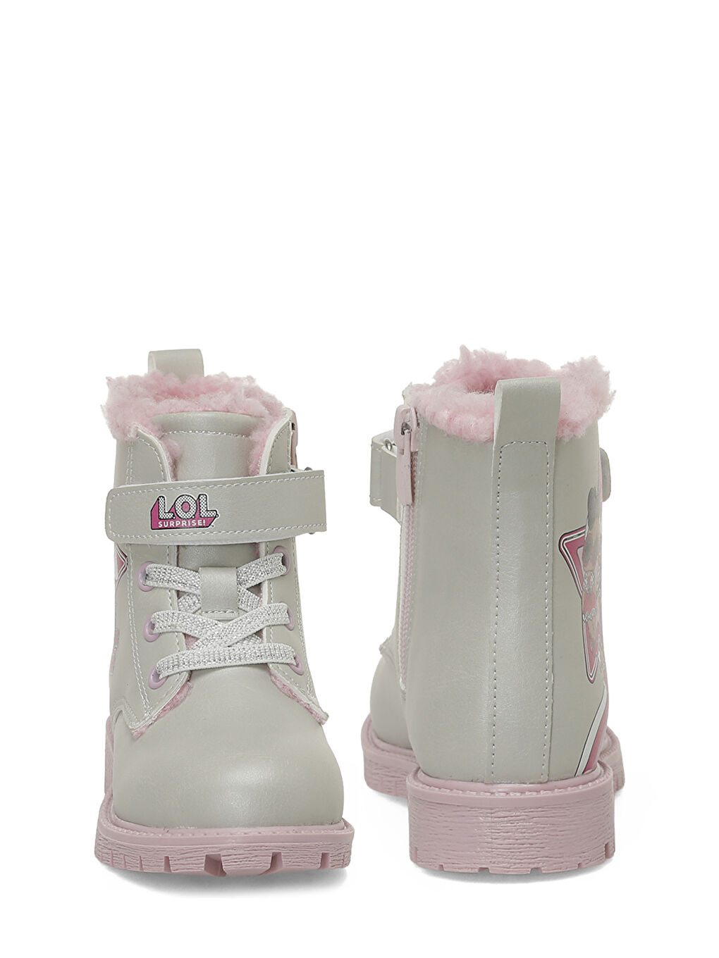 Gri CESPA.P5PR Gümüş Kız Çocuk Worker Bot-4