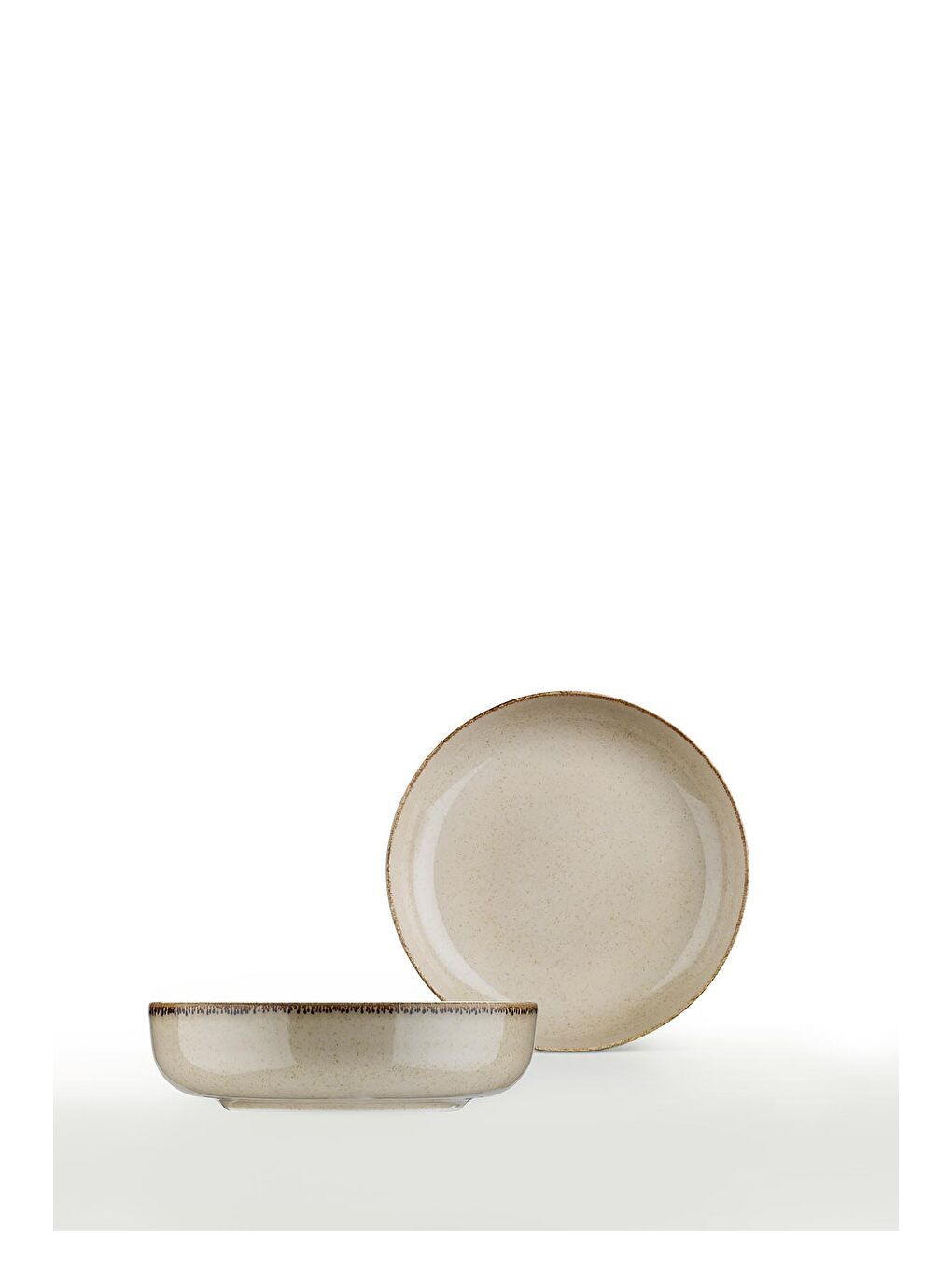 Kahverengi Moderna Kase Tarçın 4 Parça 20cm MOD20CKS4730P02-1