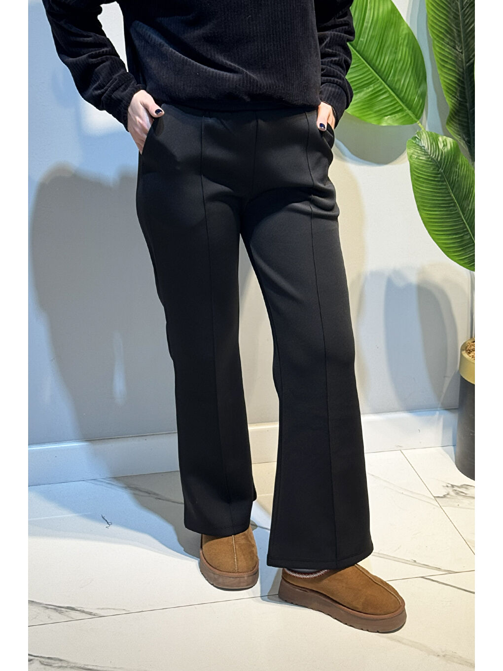 Nervür Dikişli Pantolon 2450 Siyah-3