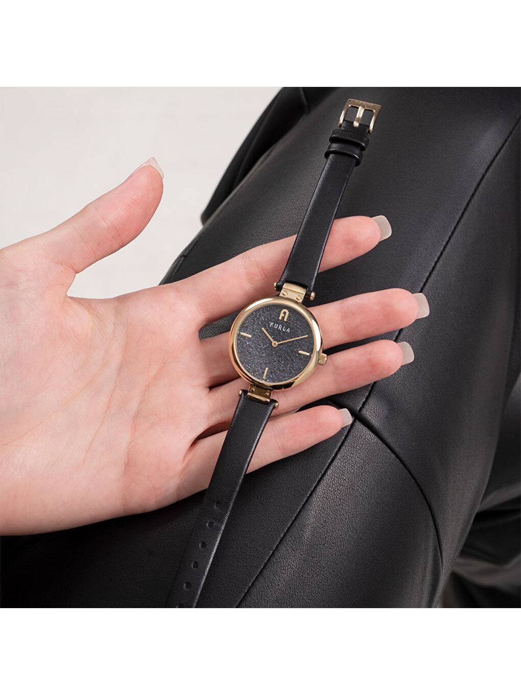 Siyah FRWW00018009L2 Kadın Kol Saati-7