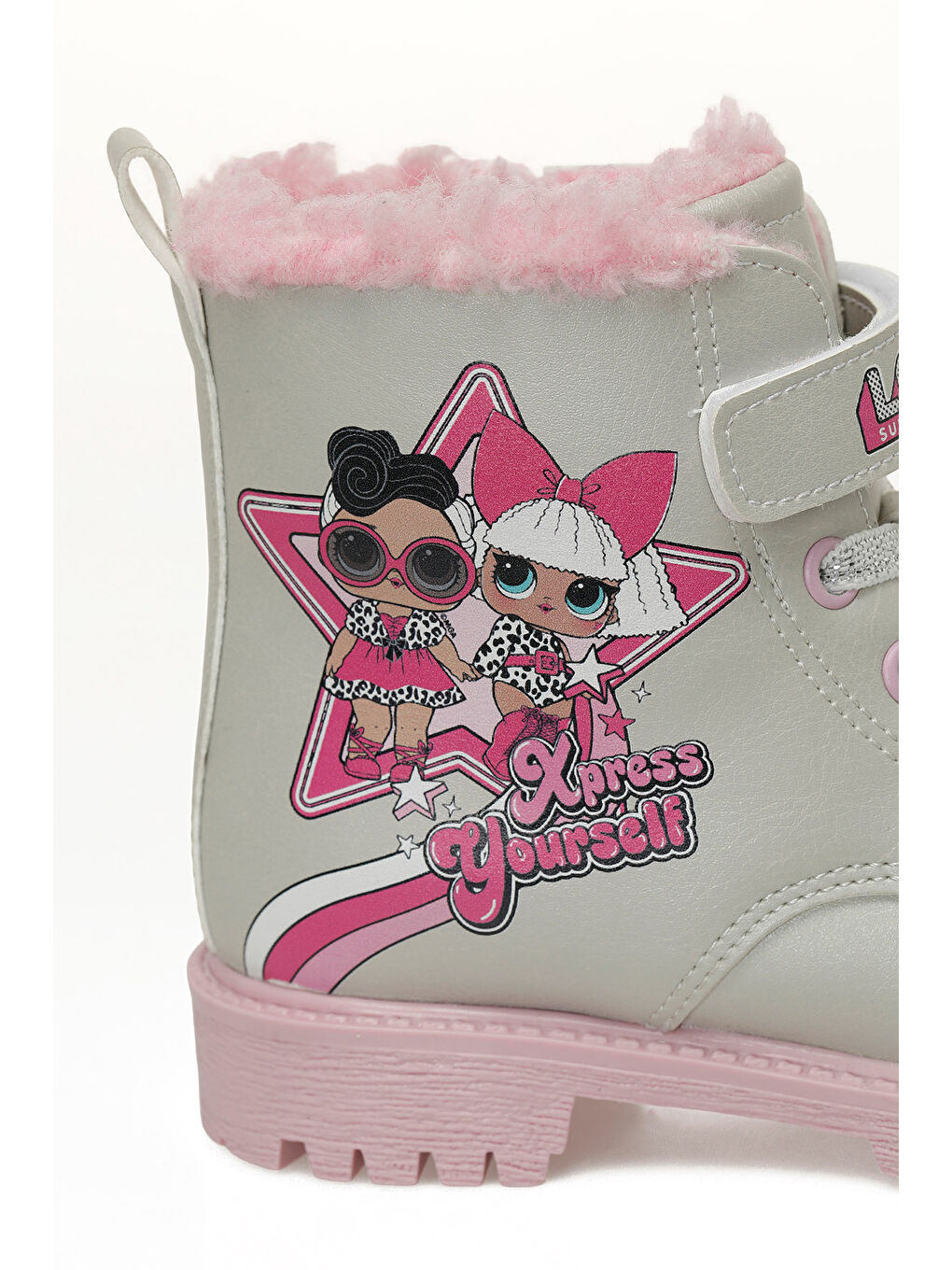 Gri CESPA.P5PR Gümüş Kız Çocuk Worker Bot-6