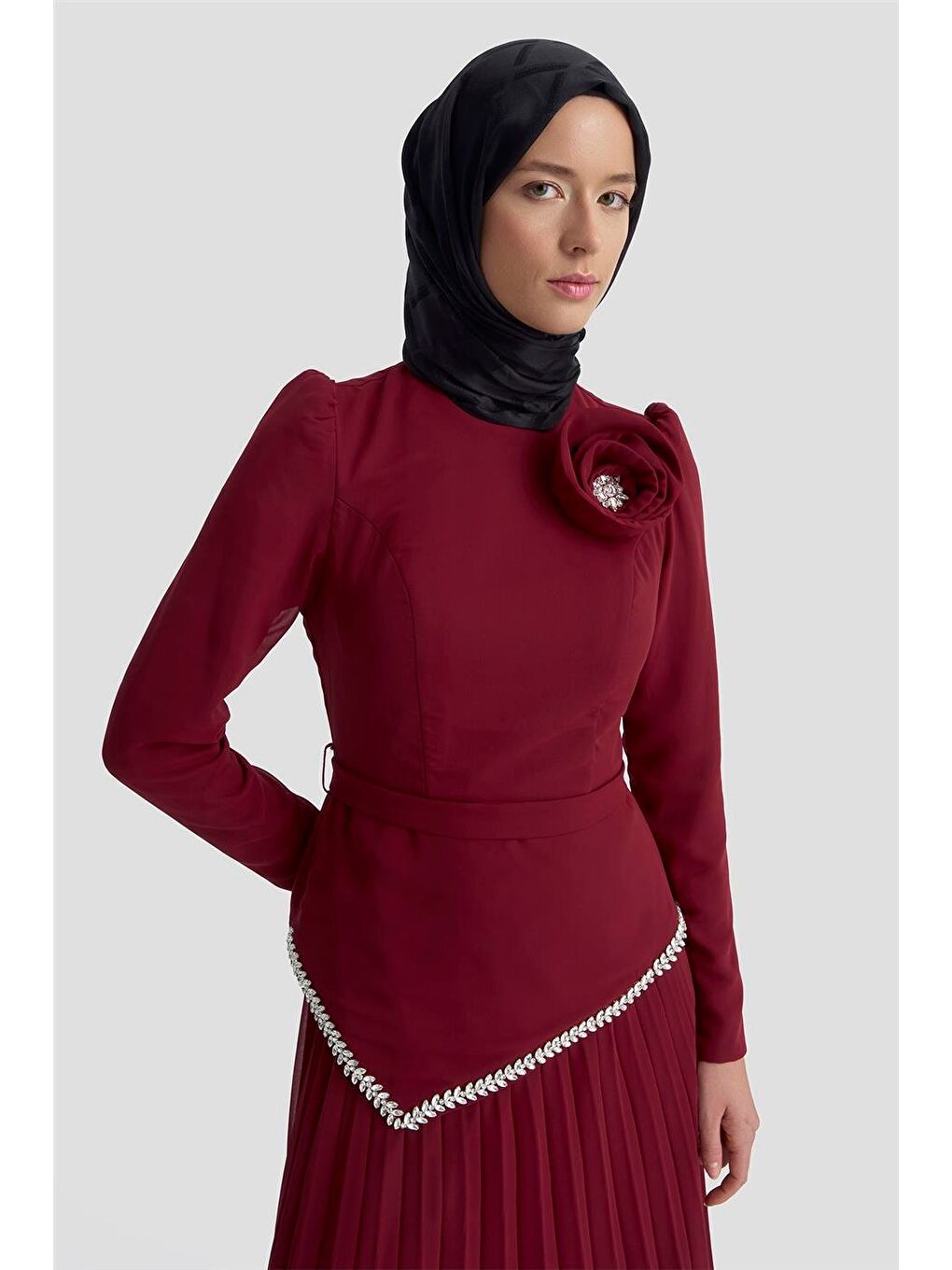 Abiye 25Yd9187 Bordo-1