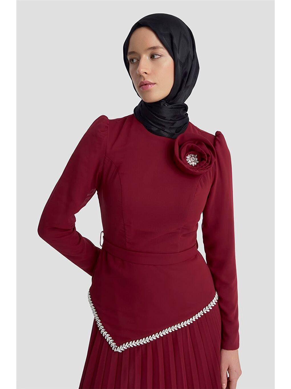 Abiye 25Yd9187 Bordo-2