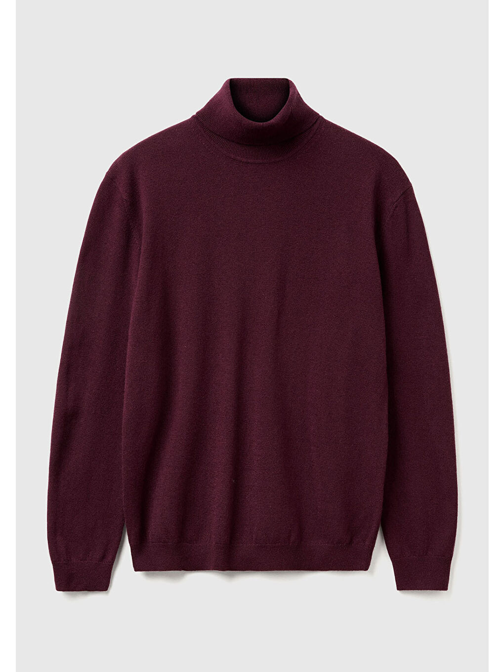 Erkek Mürdüm %100 Merino Boğazlı Kazak-1