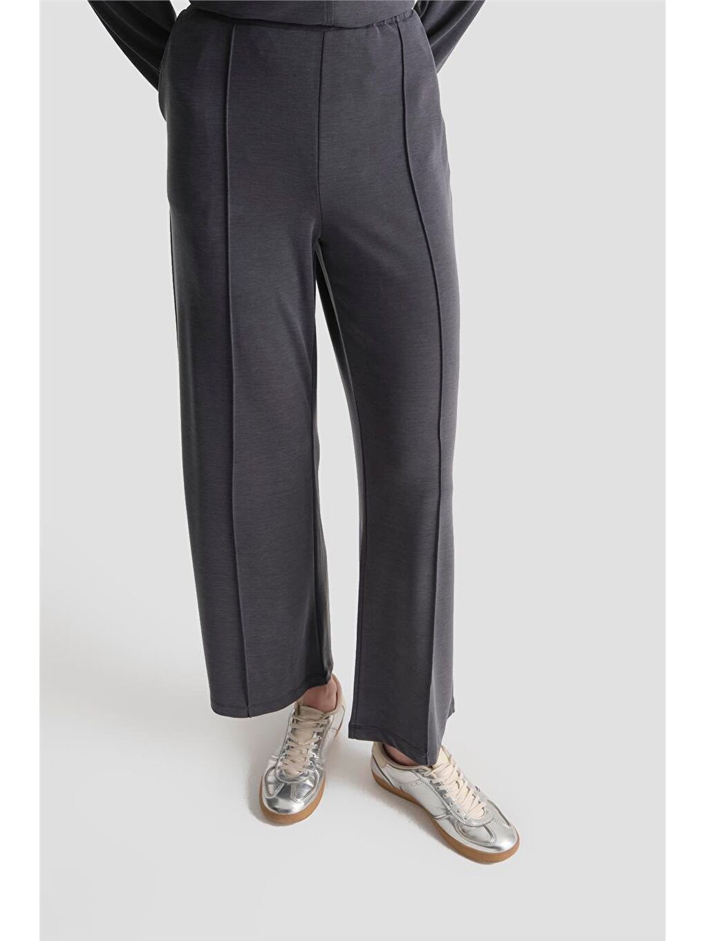 Kapüşonlu Örme Takım 25Kd4386 Siyah-4