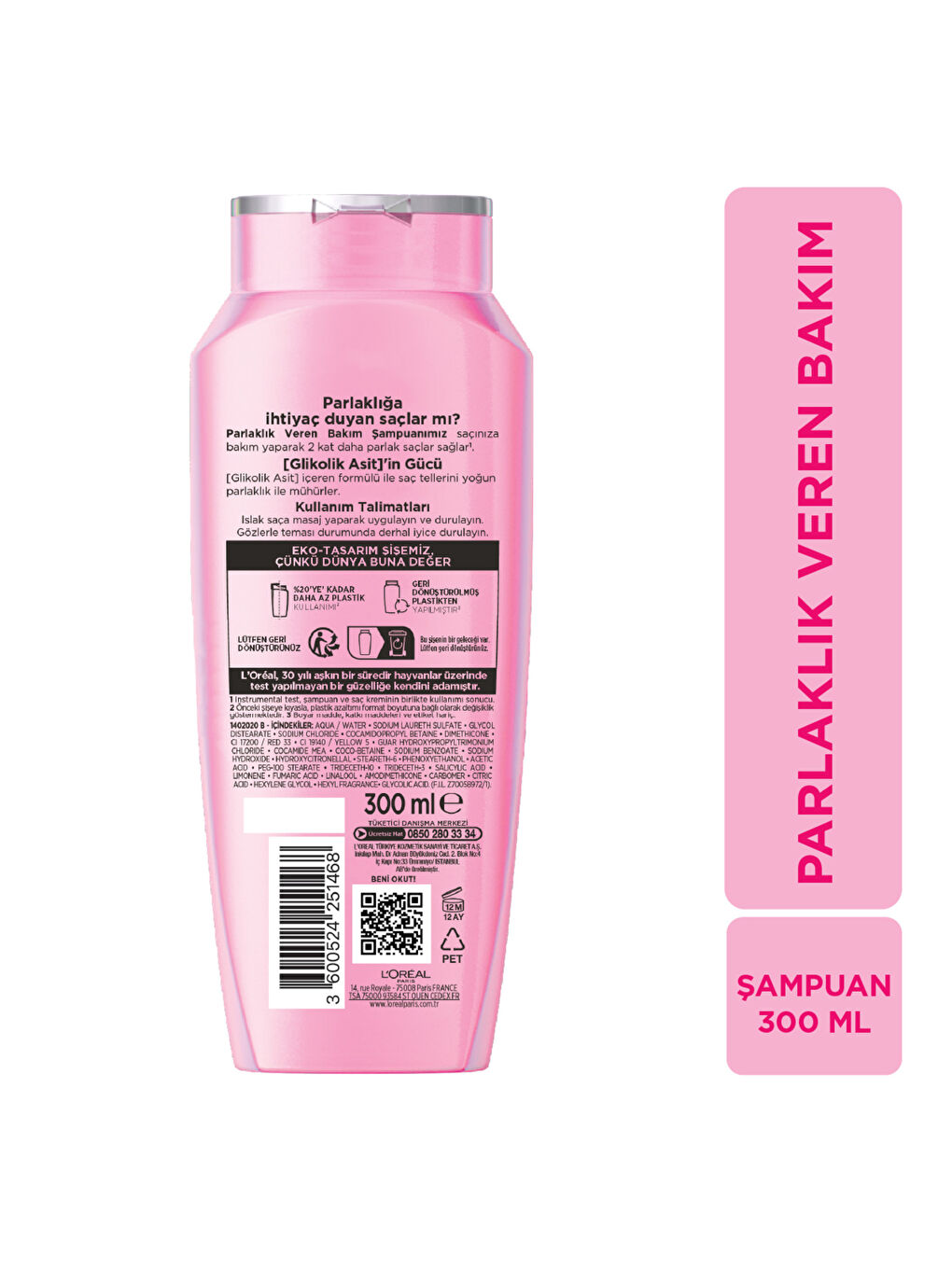 Elseve Glycolic Gloss Parlaklık Veren Bakım Şampuanı 300ml-6