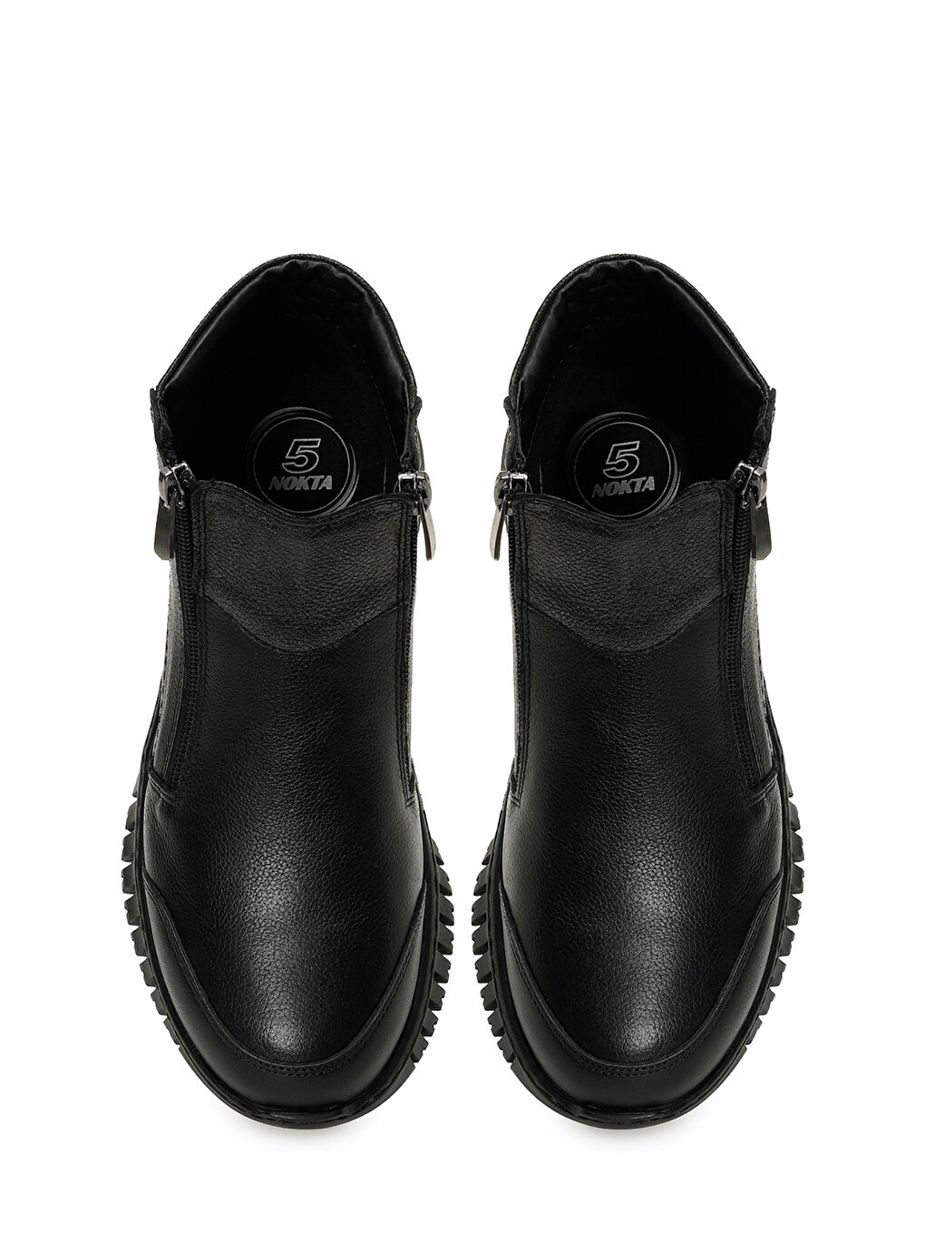 105647.Z5PR Siyah Kadın Düz Bot-3