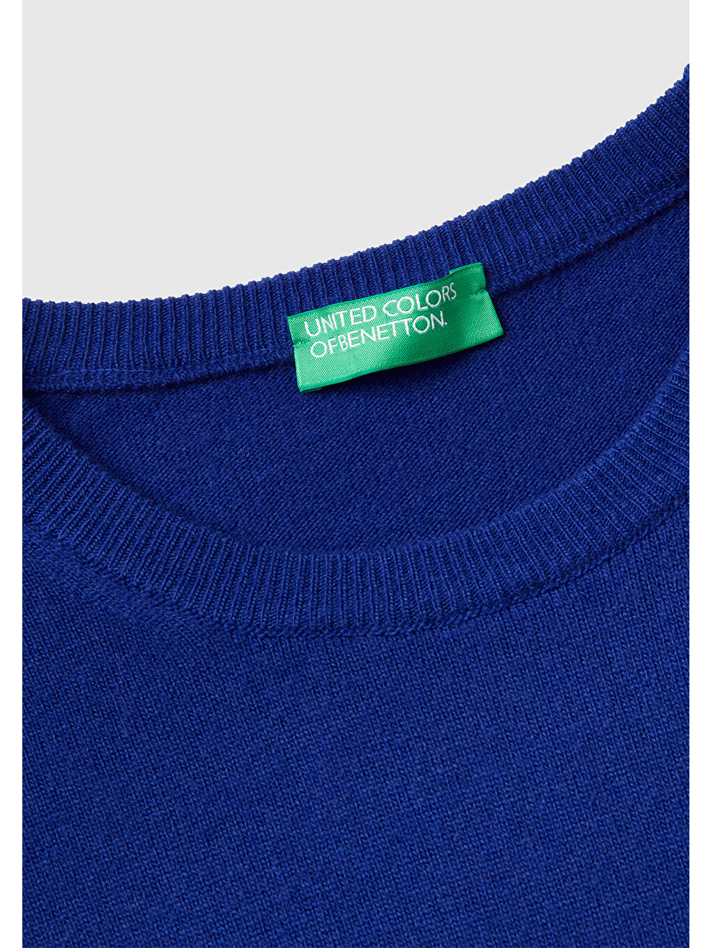 Erkek Çivit Mavi %100 Merino Bisiklet Yaka Kazak-6