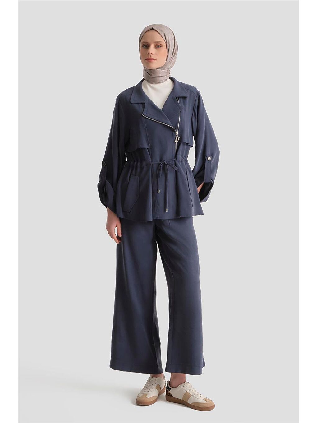Kupra Ceketli Takım İndigo