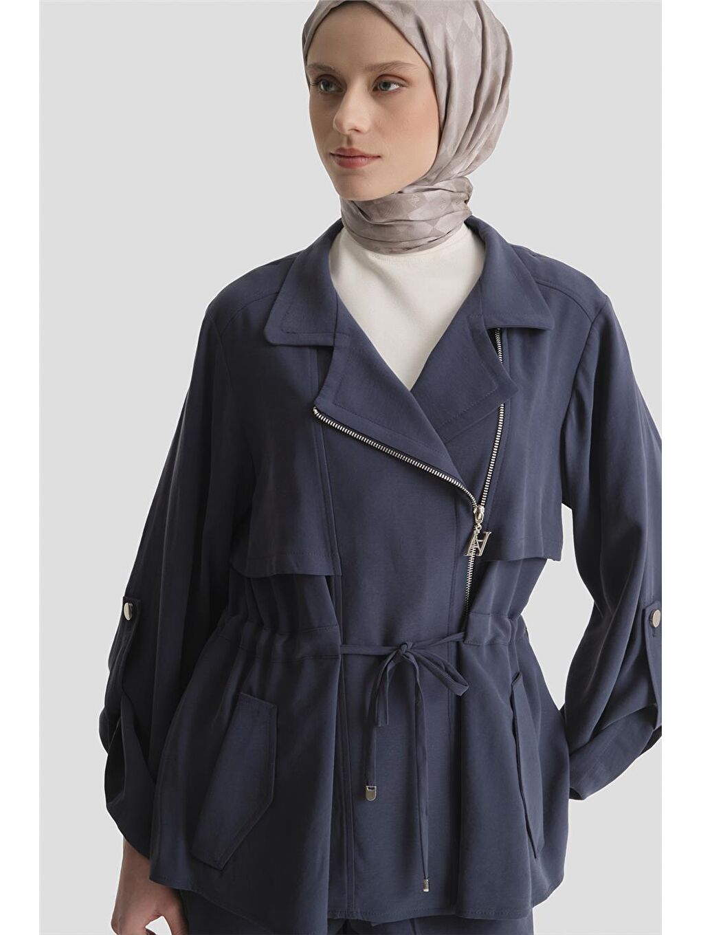 Kupra Ceketli Takım İndigo-2