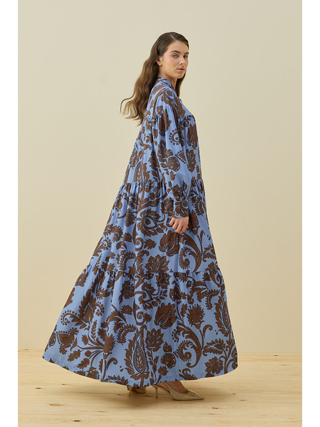 Marakeş Elbise 1775 Kahverengi-1