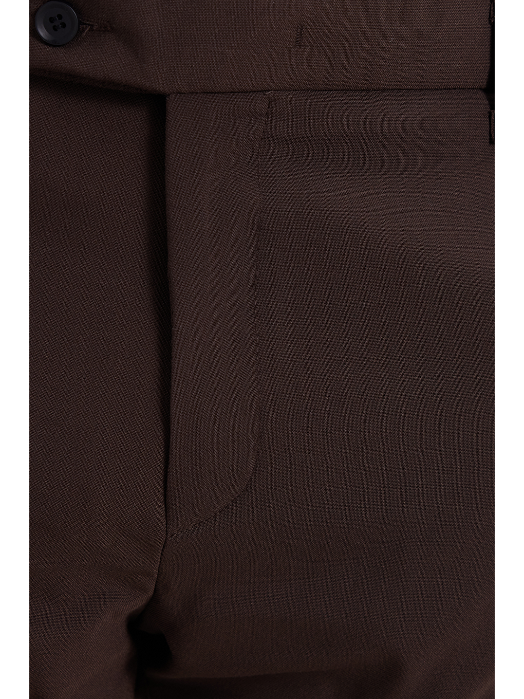 Erkek Slim Fit Dar Kesim Esnek Yan Cepli Bilek Boy Canvas Kesim Kahverengi Pantolon-3