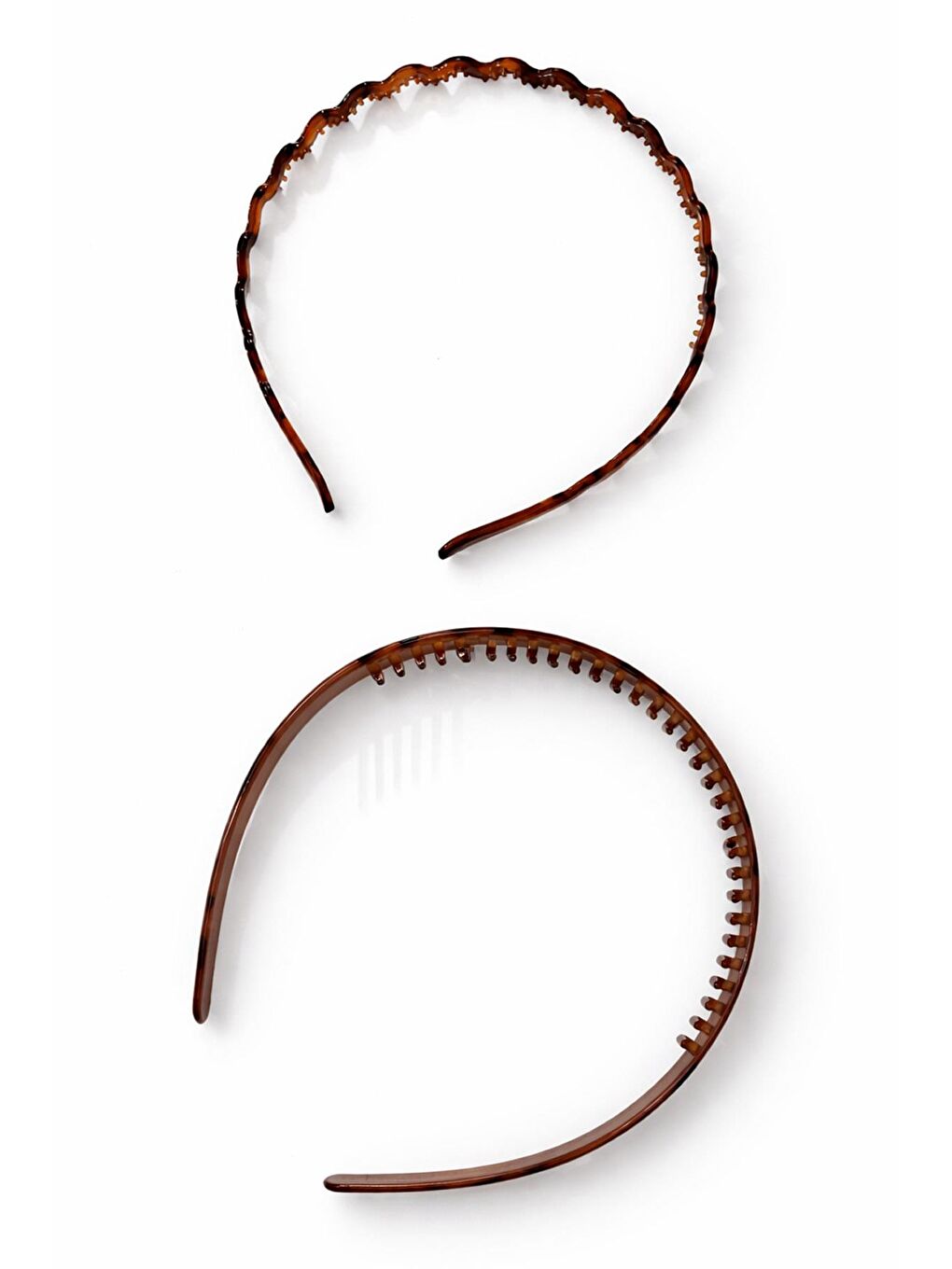 Kahverengi 2 Adet Dalgalı ve Dişli Taç