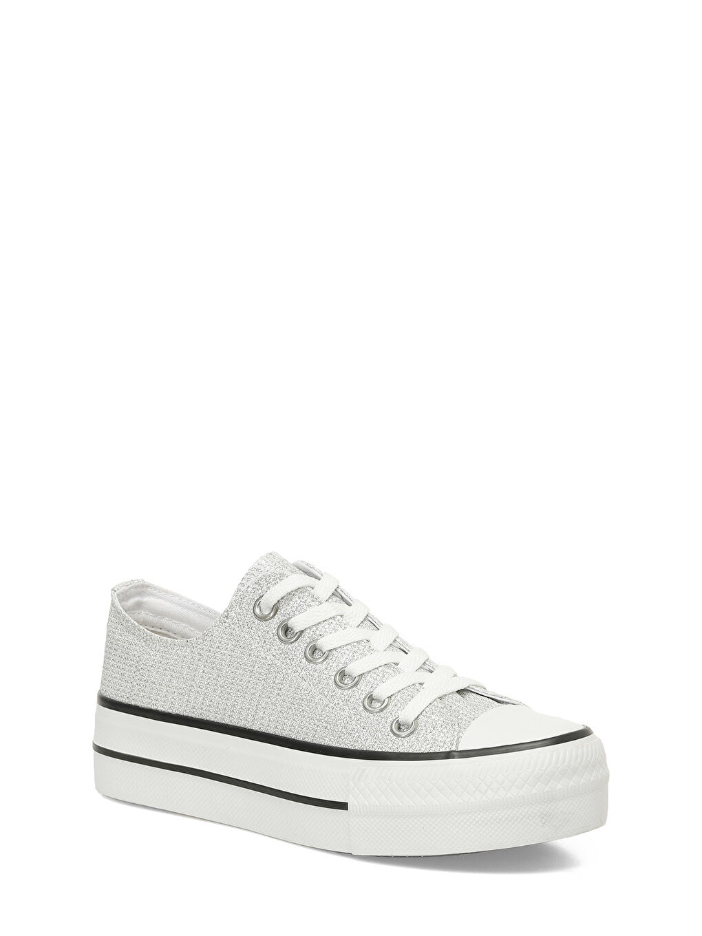 Gri 24S-048 5FX Gümüş Kadın Sneaker-1