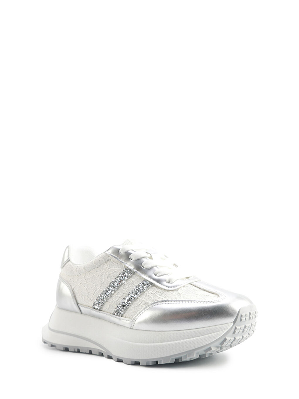 Gri 25S-010 5FX Gümüş Kadın Sneaker-1