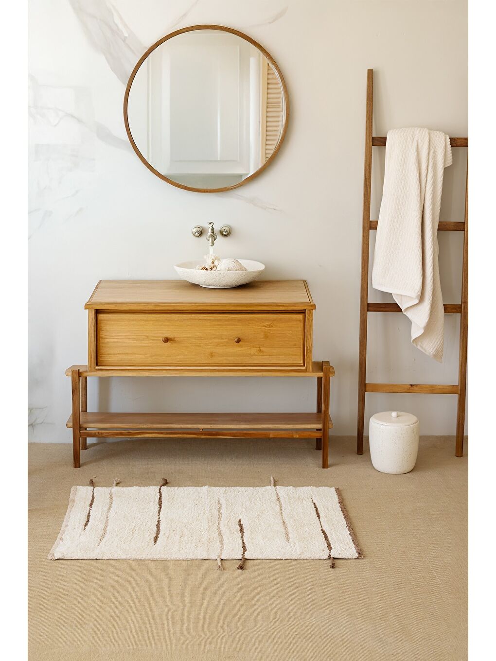 Kahverengi Earth Banyo Paspası 60x100 Kahve