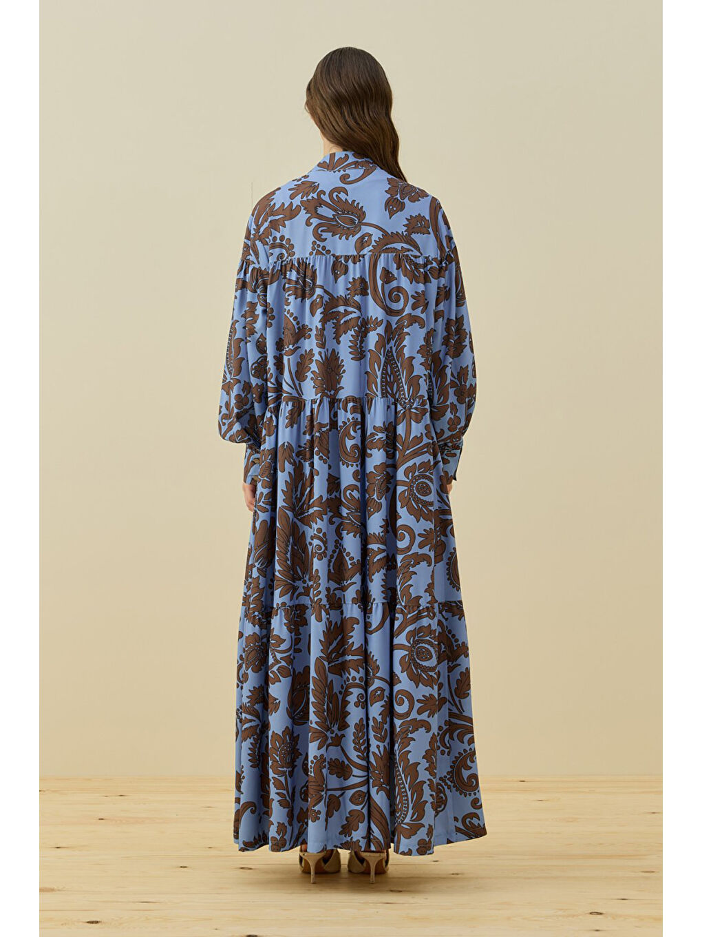 Marakeş Elbise 1775 Kahverengi-3