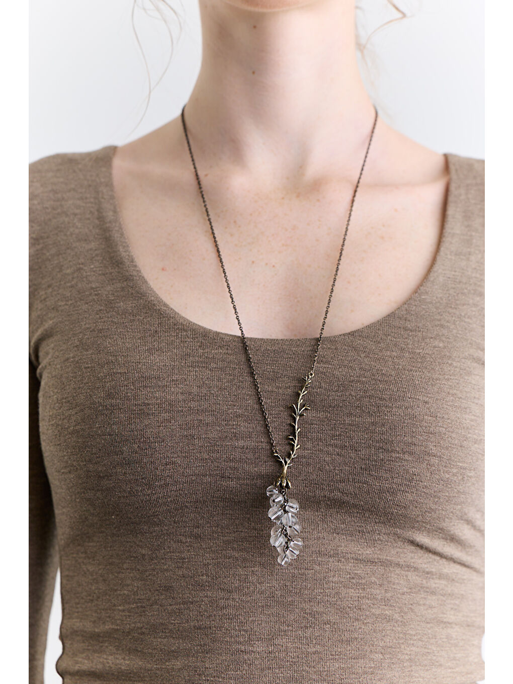 Siyah Grapes Charmlı Kolye Eskitme-1