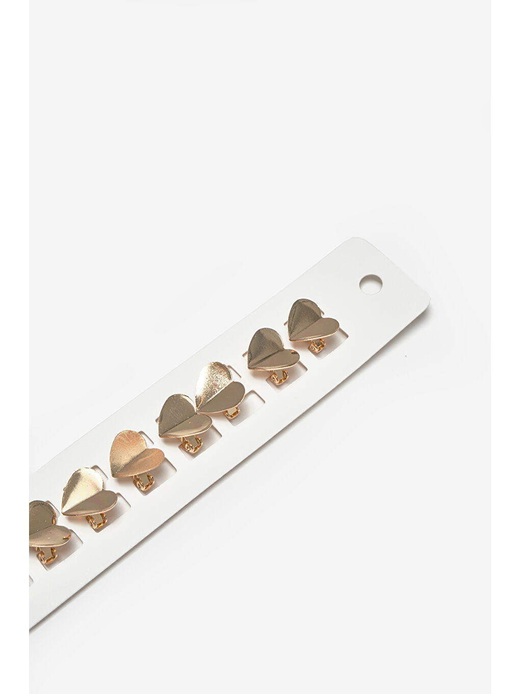 Pembe Rose  Kalp Figürlü 10'lu Kız Çocuk Saç Küpesi-1