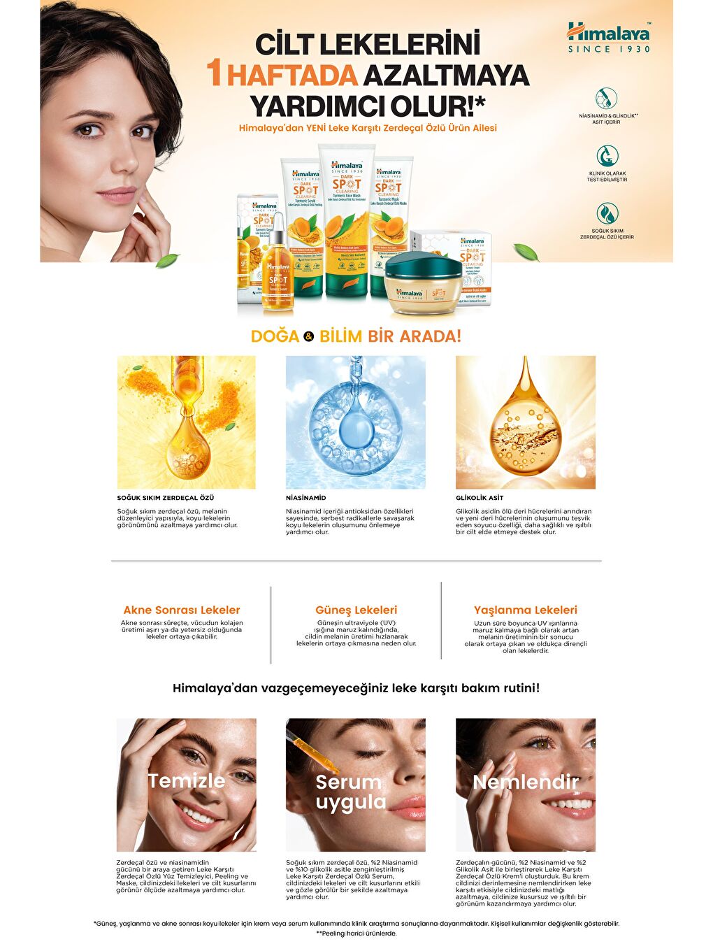 Dark Spot Clearing Leke Karşıtı Zerdeçal Özlü Yüz Temizleyici 100 ml-1