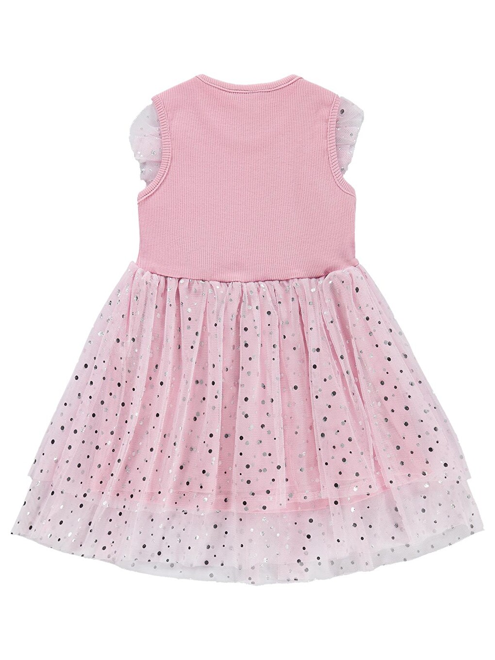 Baby Puanlı Tül 6-18 Ay Elbise - Pembe-1