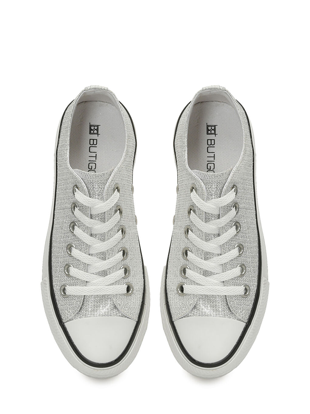 Gri 24S-048 5FX Gümüş Kadın Sneaker-3