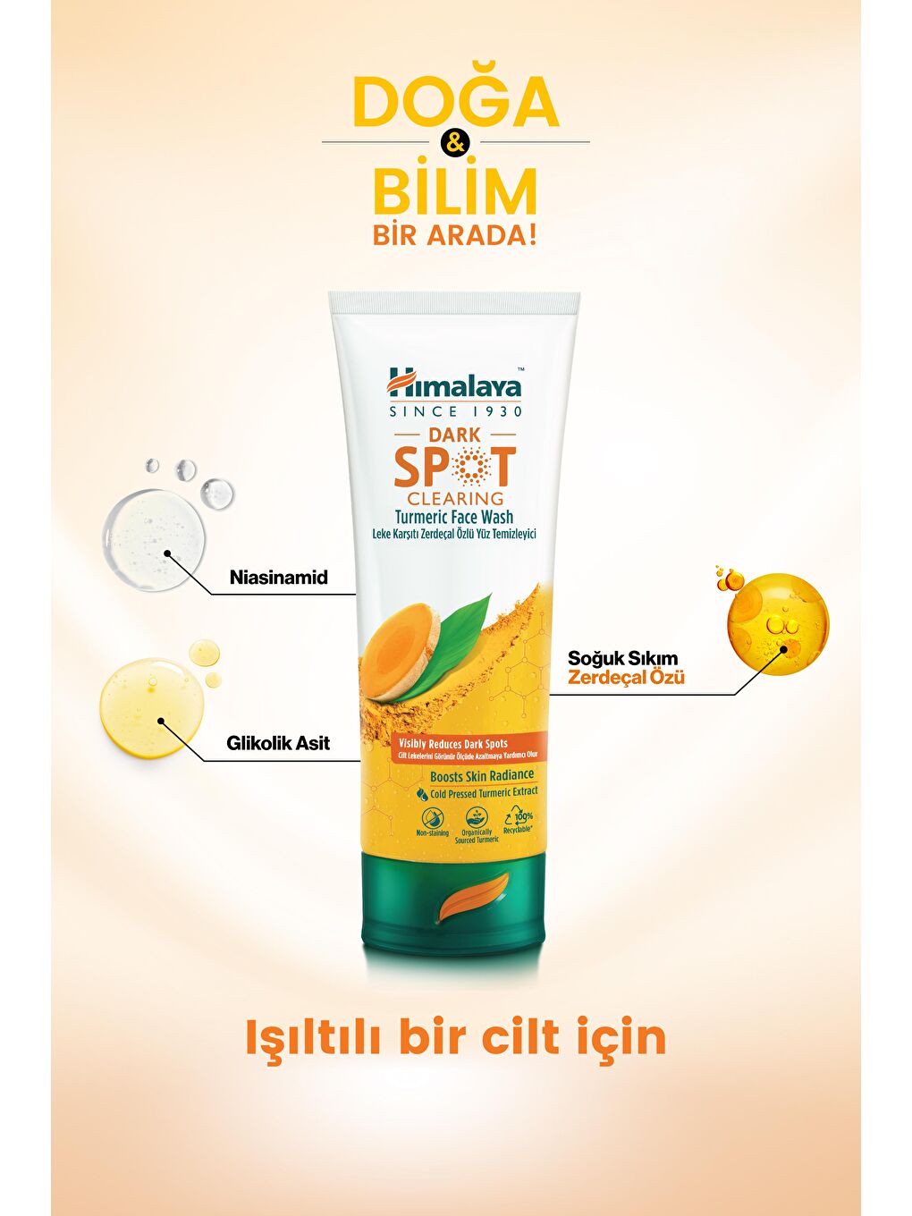 Dark Spot Clearing Leke Karşıtı Zerdeçal Özlü Yüz Temizleyici 100 ml-3